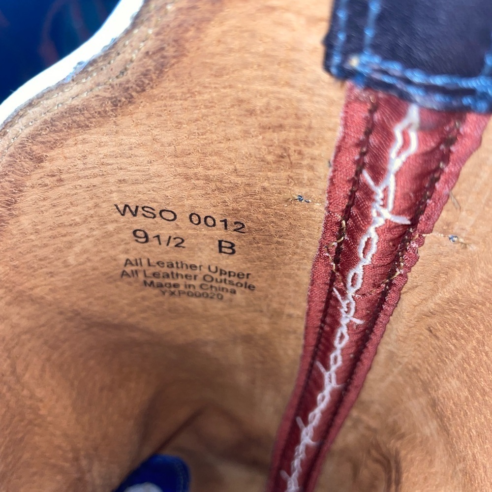 Twisted X WSO0012 Red White & Blue Leather Cowboy Western Boots Women's 9.5B - Picture 11 of 11
